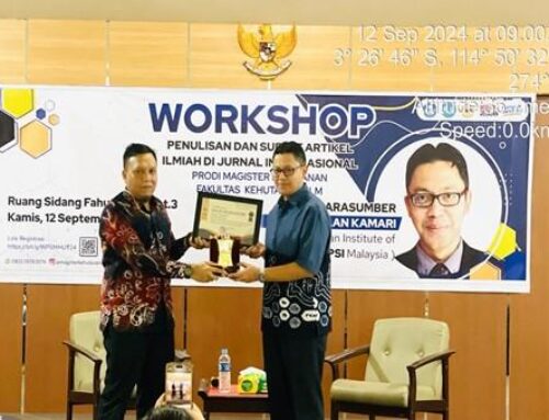 Workshop Penulisan dan Submit Artikel Ilmiah di Jurnal Internasional oleh Program Studi Magister Kehutanan Universitas Lambung Mangkurat