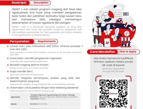 SMART I-Join adalah program magang (internship) untuk fresh graduate dan mahasiswa aktif minimal Semester 7