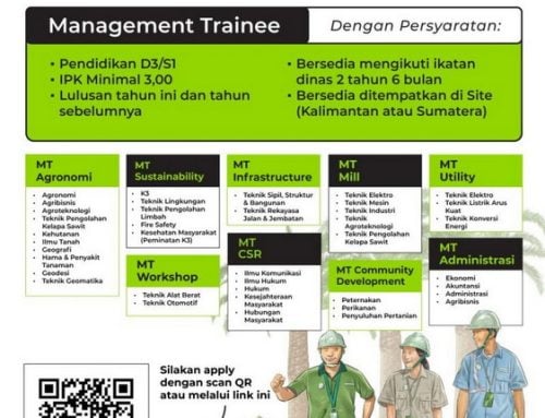 Flyer pengumuman lowongan kerja dari perusahaan PT Triputra Agro Persada Tbk
